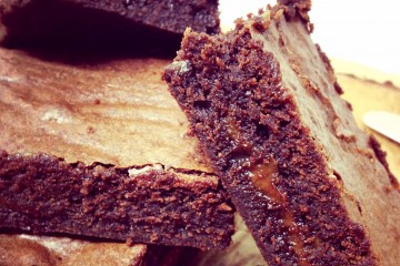 Photograph of Salted Caramel Brownies baked by Jane.