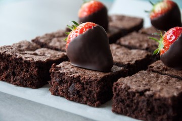 Photograph of Dairy and Gluten Free Chocolate Brownies baked by Jane.