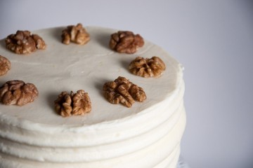 Photograph of Carrot Cake with Lemon Cheese Frosting baked by Jane.