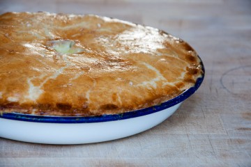 Photograph of Chicken Pie with All Butter Shortcrust Pastry baked by Jane.